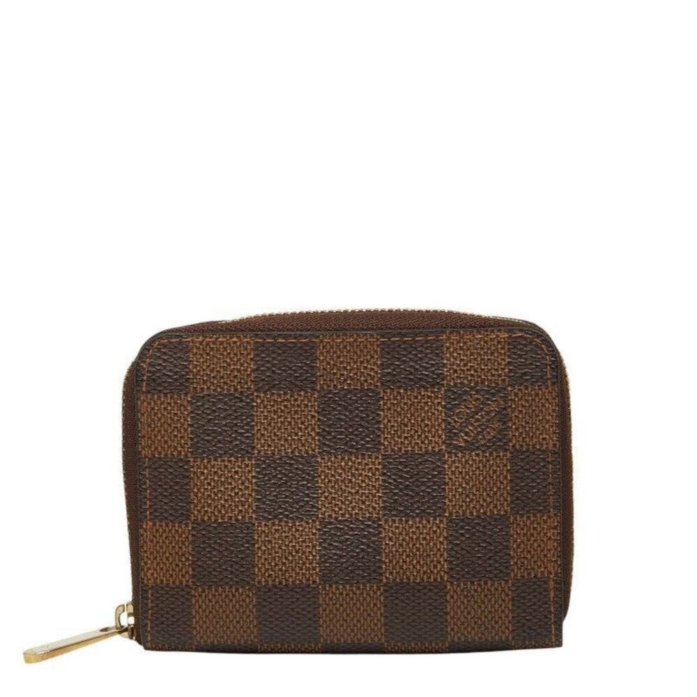 Louis Vuitton Damier Ebene Zippy Coin Purse Brown